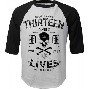 Dragstrip Clothing Americana Baseball top Thirteen Lives